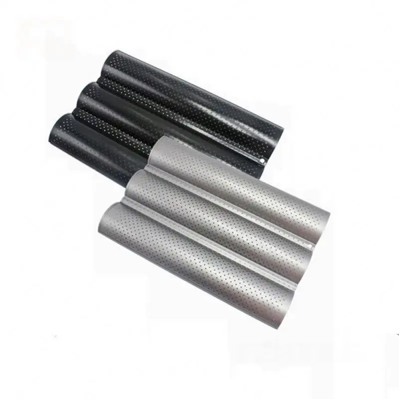 Non Stick French Bread  Baking Tray 4 Slot Baking Bakeware Pan For Oven Baguette Pan