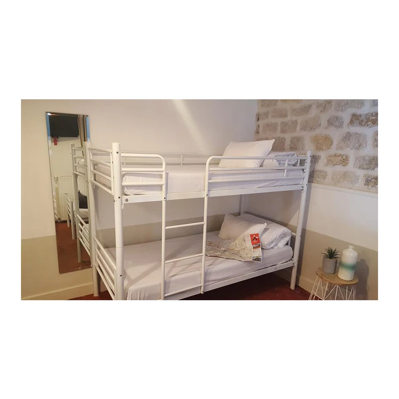 Modern  strong Wholesale Metal Beds  double bunk bed Student Dormitory Hotel  metal bed