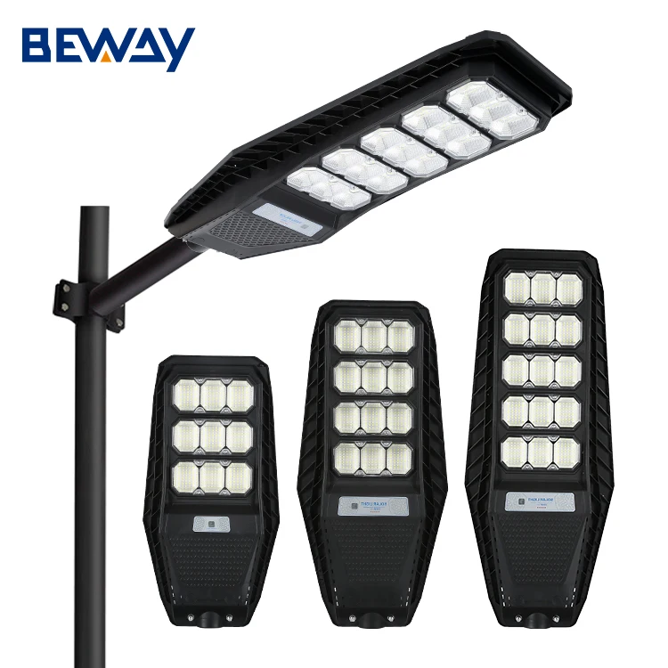 Energy Saving Outdoor Ip65 Waterproof Light 100w 200w 300w All In One Led Solar Street Lamp