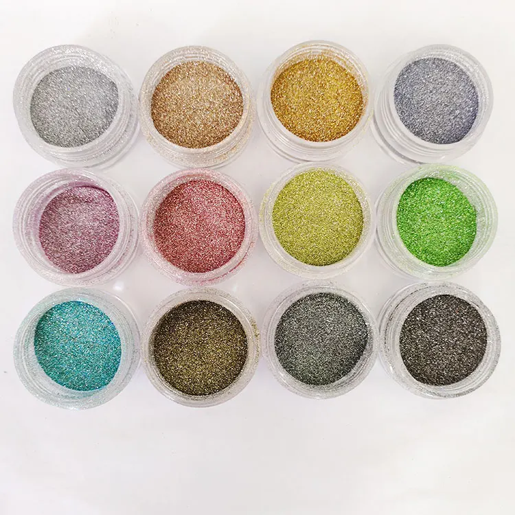 Brand MCESS Reflective Colored Disco Diamond Chrome Nail Glitter Rhinestone Sequins Nail Art Pigment Powder