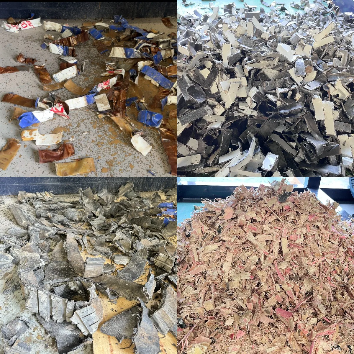 Large Double Shaft Shredder Waste Metal Iron Sheet Oil Drum Plastic Wood Tires Life Waste Crusher