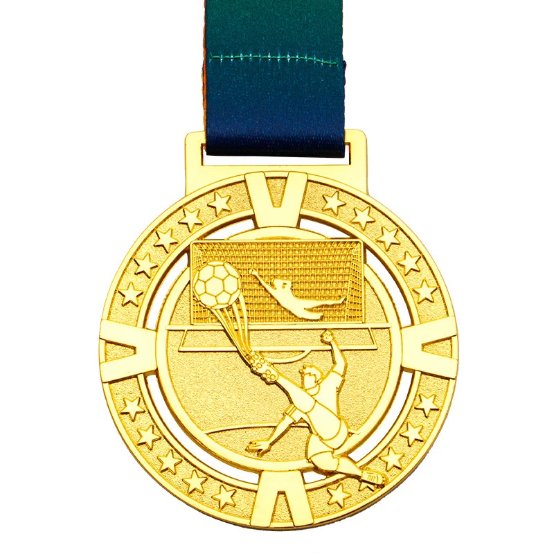 Championship Trophy Medals with Custom Ribbons Unique Custom Sports Medals for Winners