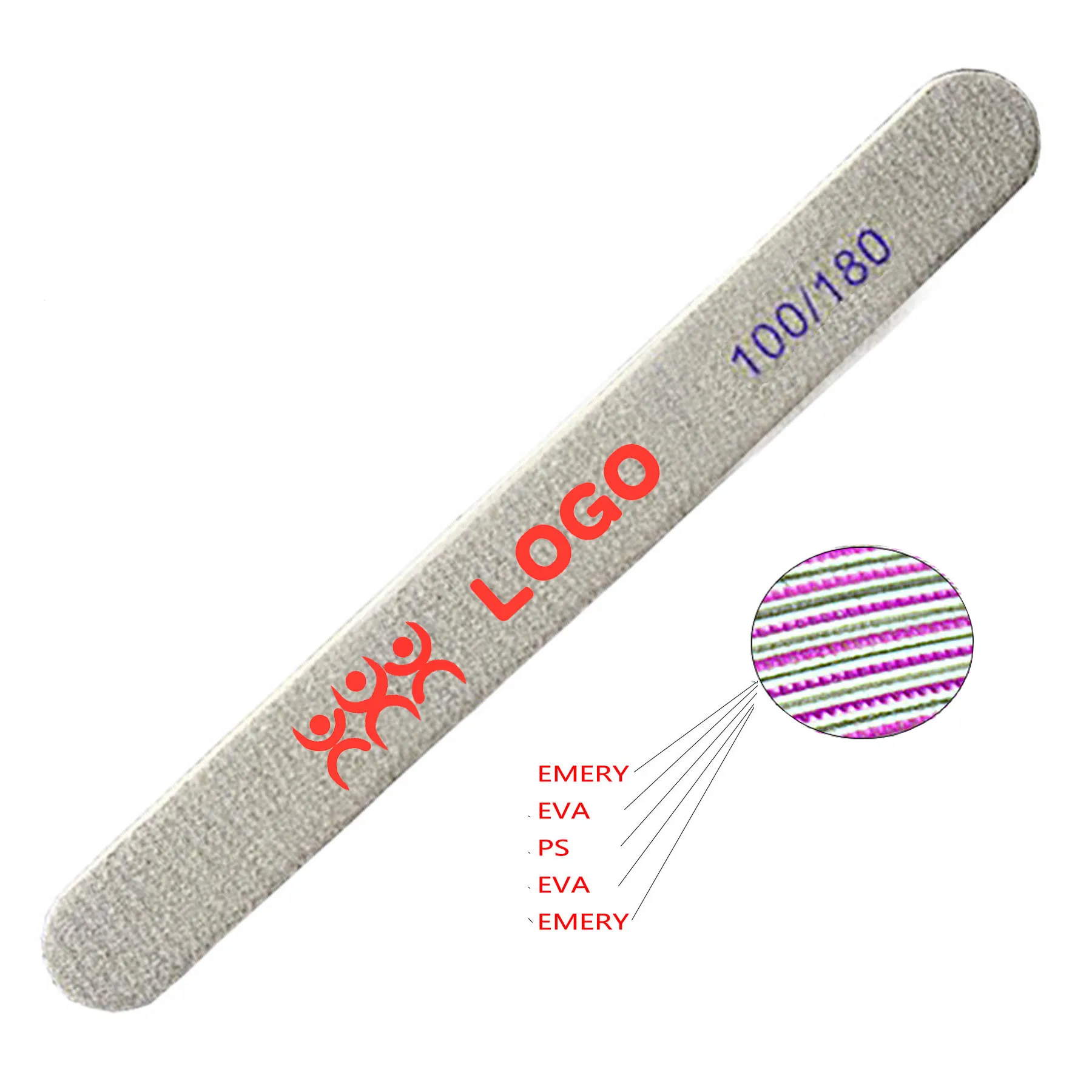 100/180 г., низкий минимальный заказ, индивидуальный логотип, Эва, одноразовые печатные доски, инструменты для маникюра, пилки для ногтей