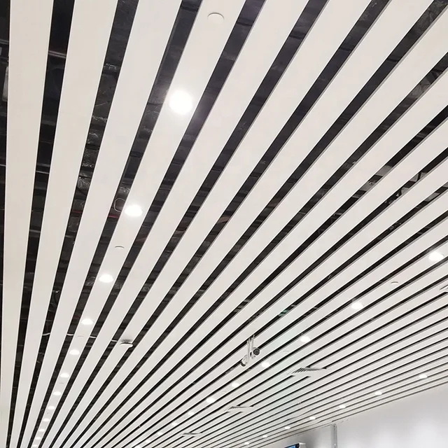 CE Fantastic elegant house design metal suspended linear ceiling