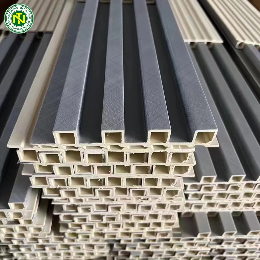 More size Ceiling Decoration Novel Design wpc wall panel TV Background Wall Panel Modern Moisture WPC plastic panel