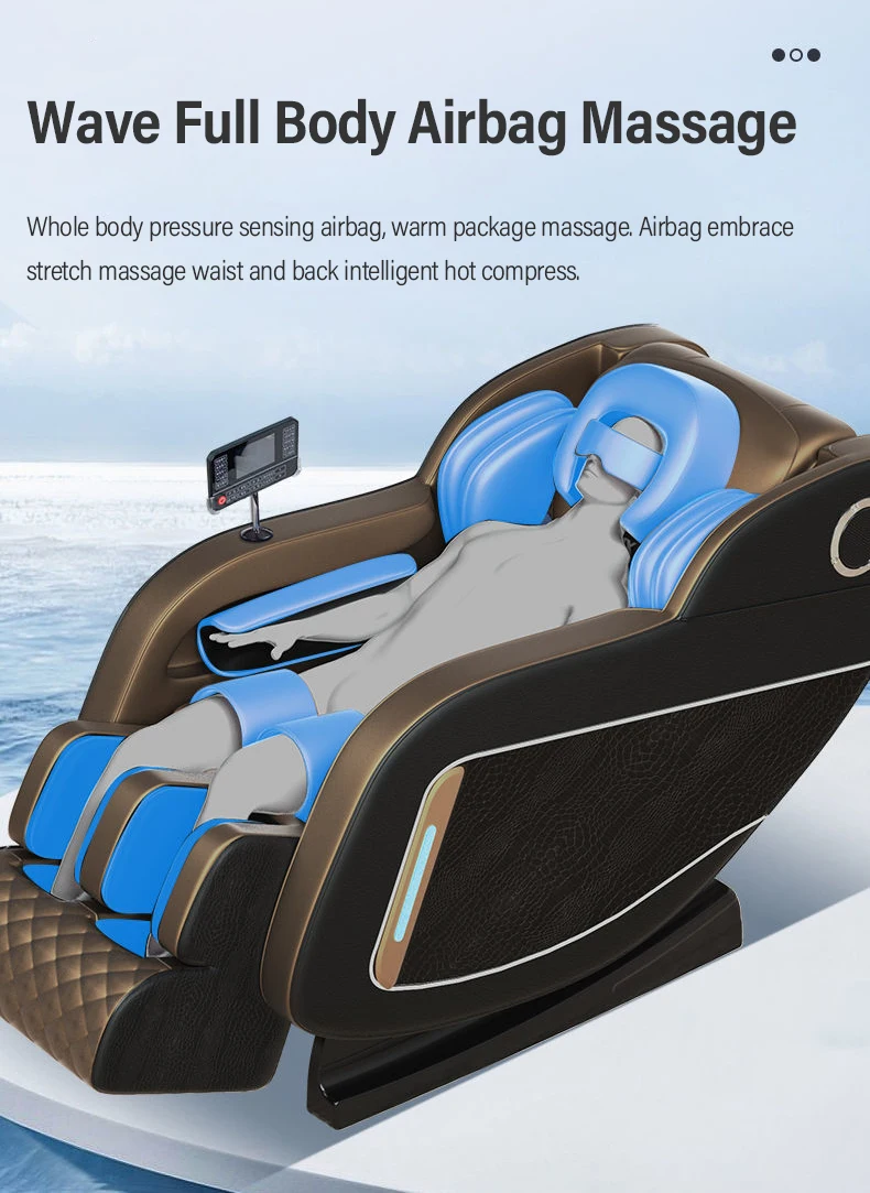 Wholesale High Quality New OEM Bill Operated Shiatsu Air Bags Large Recliner 4D Massage Chair for Sale