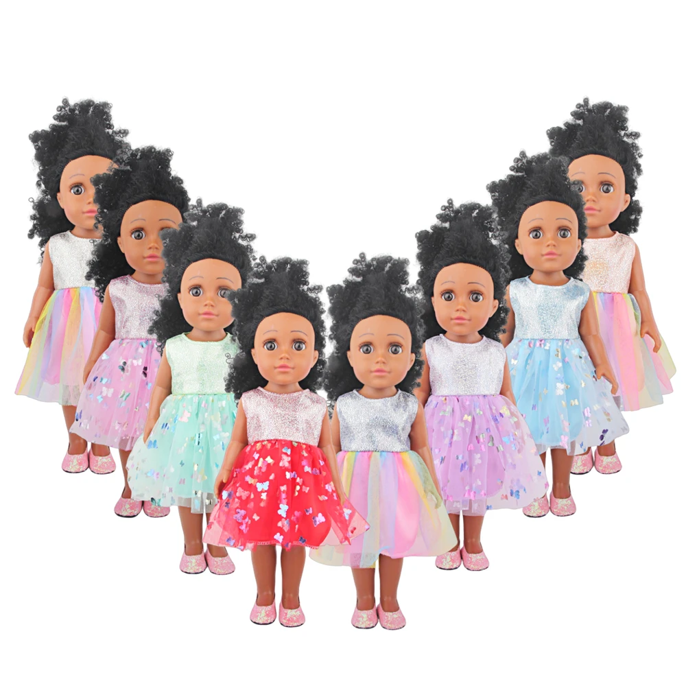 Hot Selling Butterfly Skirt Toy Accessories Doll Clothes For 18 Inch American Doll Girl