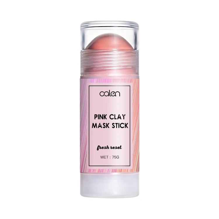 
Rich Clay Formula Pore Detox on T-zone Glow Boost On Cheeks Pink Mineral Complex Clay Face Stick 