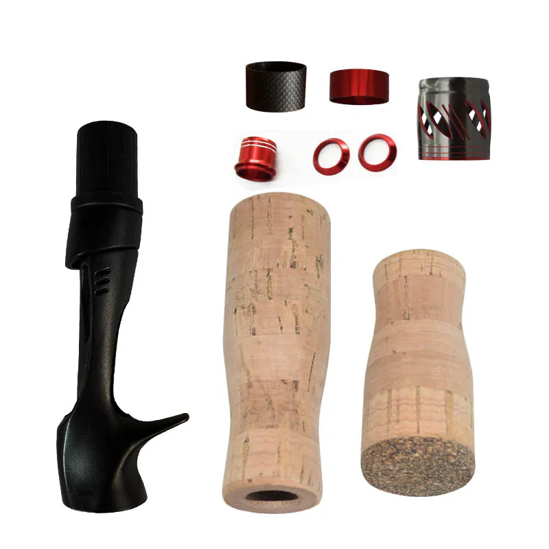 Winding Check & Soft Faked Cork Wood EVA Handle Reel Seat For Building Fishing Rod Repair pole DIY Rod Pod Olta
