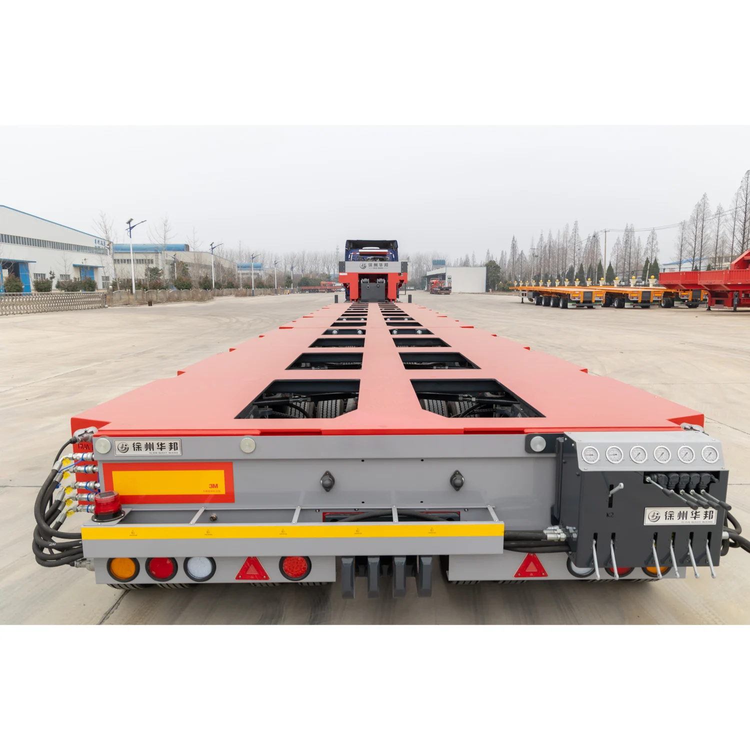Ideal for Large Cargo Transport  Made in China heavy-duty design 20 Line-Axles Hydraulic Steering Modular Trailer for Sale