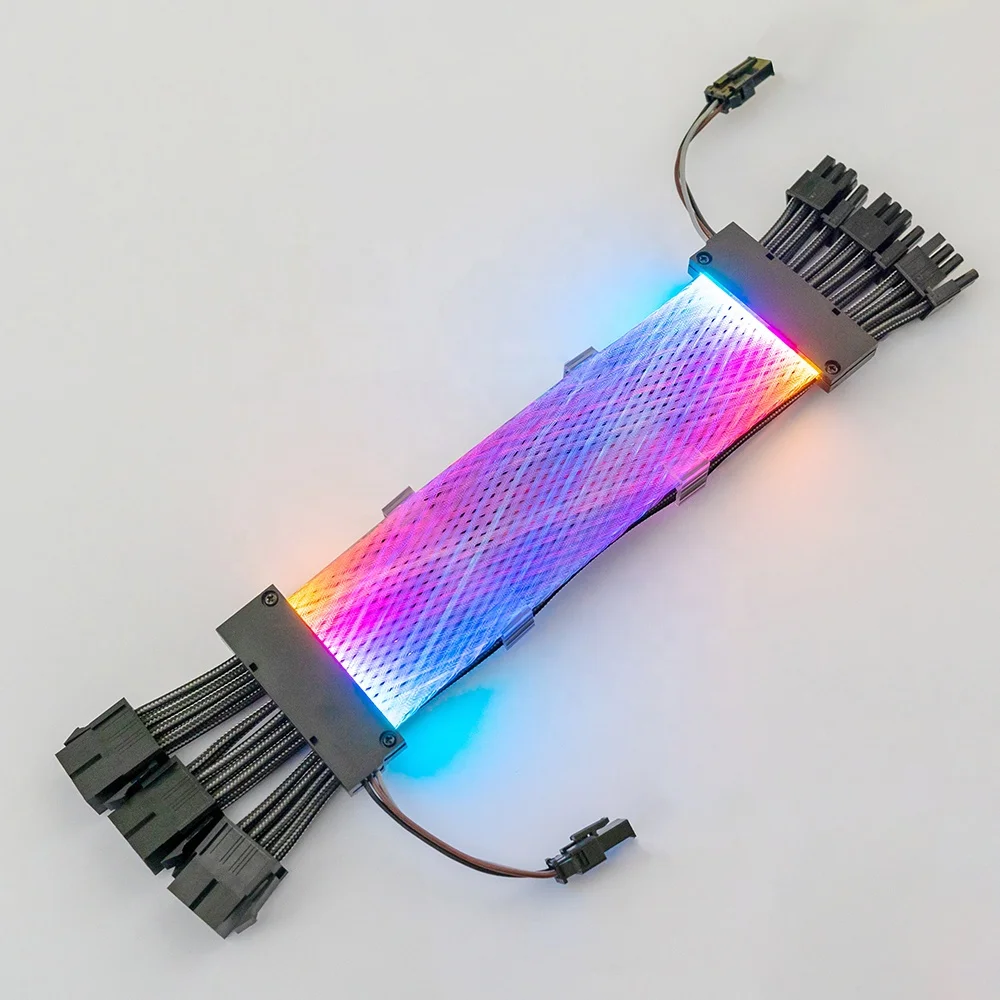 New Style PSU Extension Cable DC Neon Line Cable ARGB LED Strip Light Extension Cable for PC Gaming Computer Extension Cord