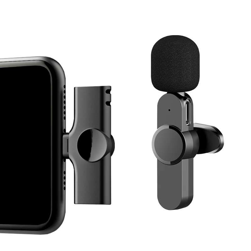 Instant Music Video Microphone Teaching Live Clip On Recoding Mic Type-C Wireless Transmission