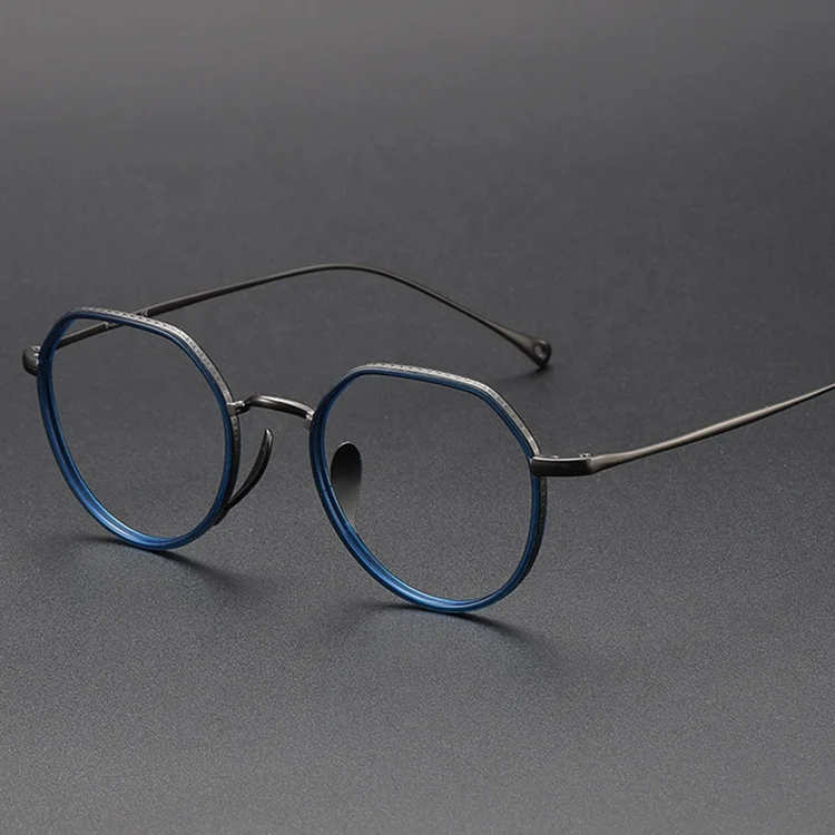 Titanium France Eyewear Eyeglasses Bright Colors Frames For Optical Lenses Woman Vintage Frames For Eye Glasses Male Spectacles