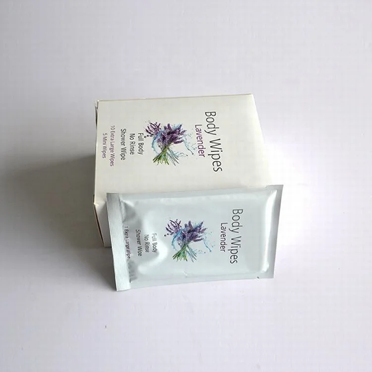 Customised or unscented antibacterial 100% cotton shower wipes the body wipe removes sweat dirt and body odor cleaning