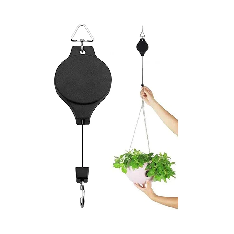 Wholesale Home And Garden Plant Pulley Easy Reach Modern Plant Hanger Easy Reach Hanging Flower Basket Birds Feeder Hang