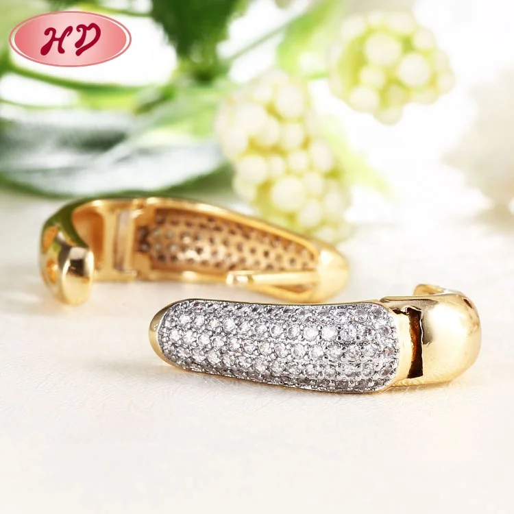 India Gold Earrings Fashion Trendy Daily Wear Gold Earrings Designs For Girls