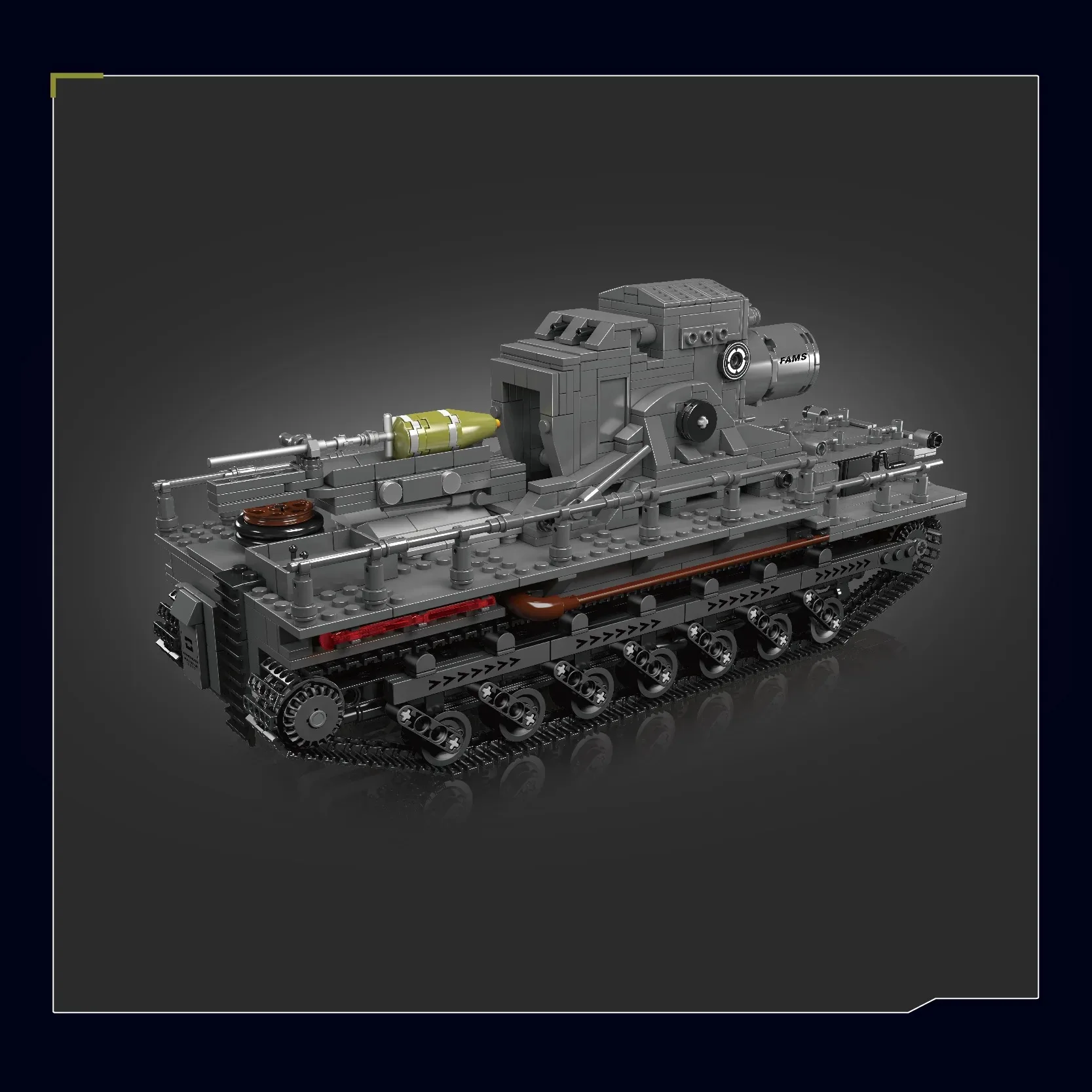 Mould King 20028 Military Karl Mortar Tank Motorized Technical APP Remote Control building blocks model tank Block Toy For Kids