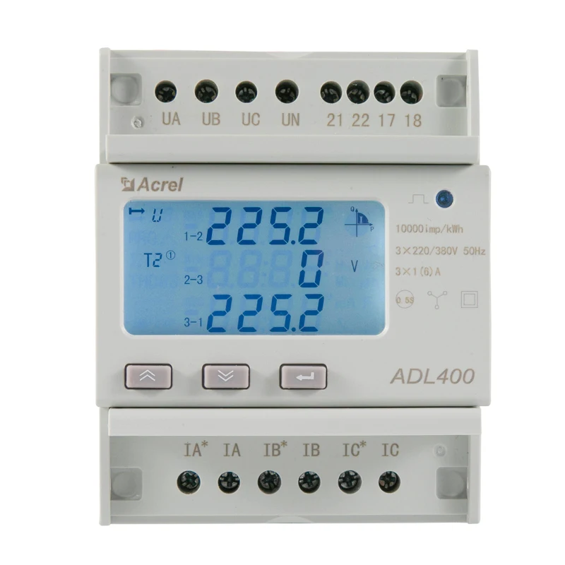 Acrel ADL400 класс 0.5s цифровой AC трехфазный din-рейка счетчик энергии с сертификатом