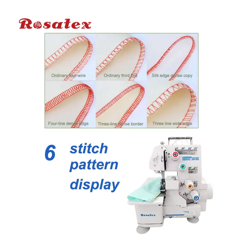 Rosatex Rs-434D High-Speed Homeuse 122W Domestic Overlock Sewing Machine