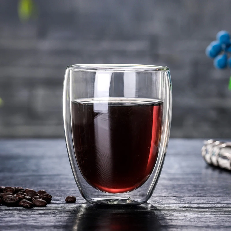 450Ml Reusable Insulated Latte 12Oz 16Oz Colour Effect Branded Stack Double Walled Glass Coffee Cups Travel Mugs for Sublimation