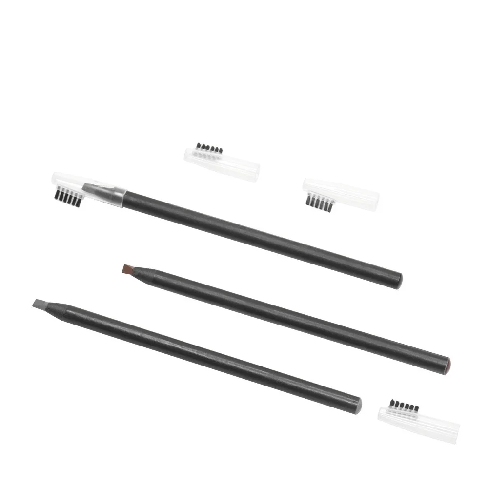 120pcs With Your Logo Microblading Pencil Brush Tattoo Design Eyebrow Pen For Permanent Makeup