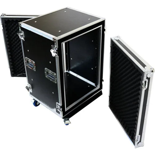 16 RU Shock Mount Amplifier Flight Shock Mount LED Road case