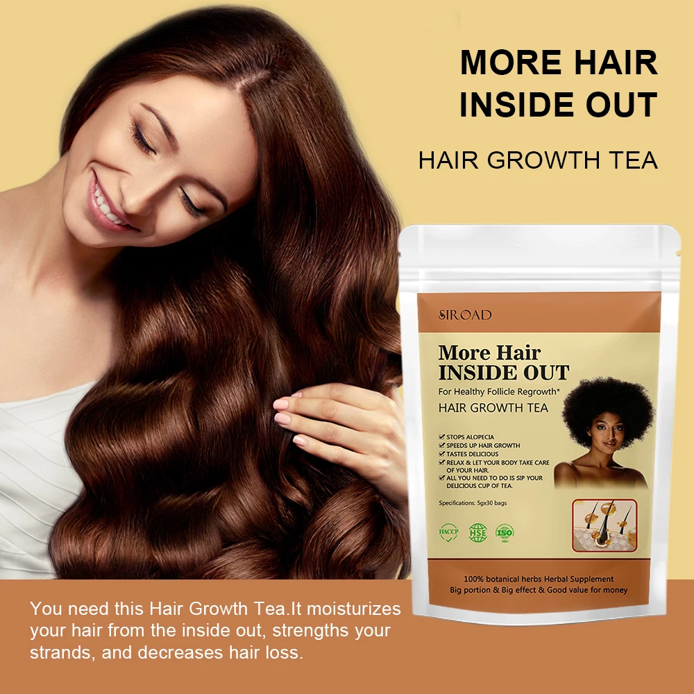 High quality Natural herbal blend  hair tea rinse hair repair reduce fall shedding promote hair growth and loss prevention tea