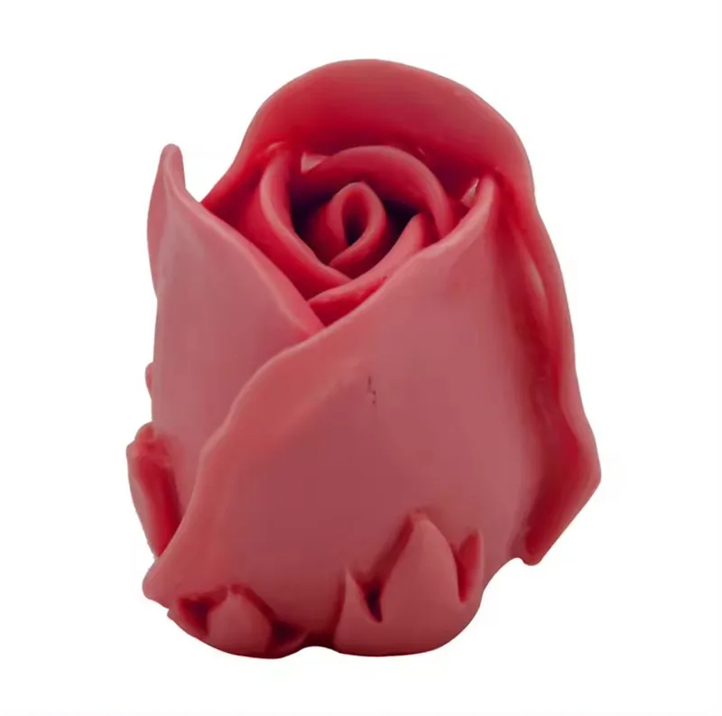 Y302 Handmade Rose Flower incense Candle Silicone Mold