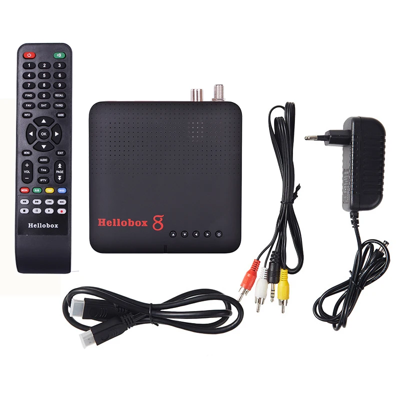  Hellobox 8 DVB-T2 DVB-S2 спутниковый приемник H.265 DVB-S2X Auto Biss PowerVu hellobox V5