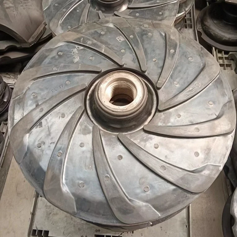 Slurry pump impeller 6147 R55 natural rubber pump spare parts