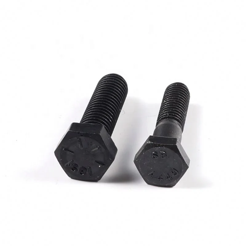 Customiztion 2-8 x 7 Grade 5 SAE J429 ASTM A449 type 1 Black Oxide Hex Head Bolt