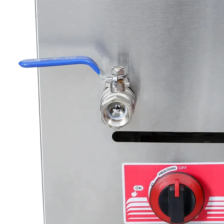 Commercial 14L double tank gas desktop fryer/gas fryer desktop/fryer gas machine with two tanks for restaurant use