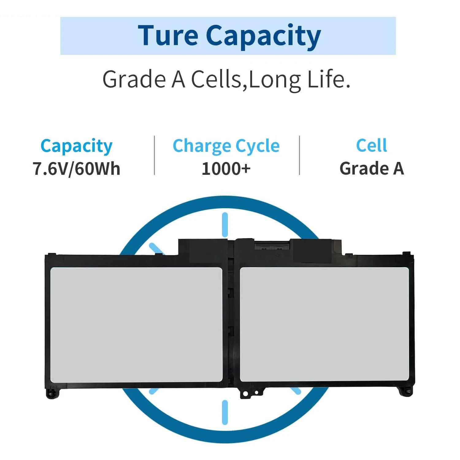 7.6V 60Wh MXV9V Laptop Battery for Dell Latitude 5300 5310 7300 7400 E5300 E5310 E7300 E7400 Series inspiron 7300/7306 2-in-1