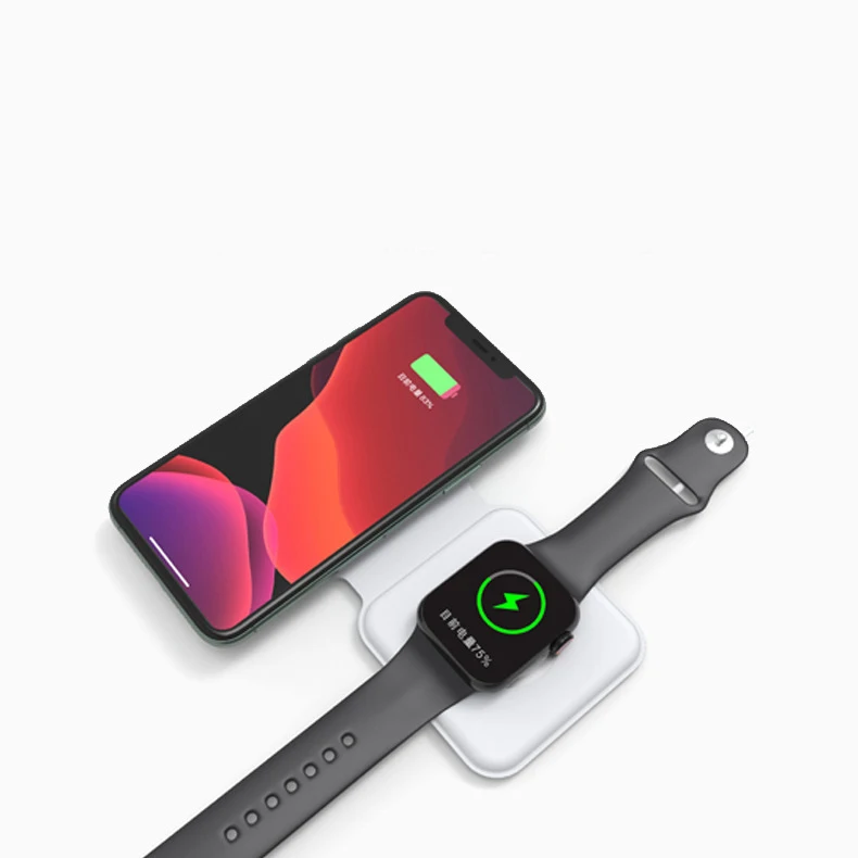 Chargers Magnetic 2 In 1 Foldable Fast Charge Charger Wireless Portable Charger For Iphone 12 Series For Apple Watch