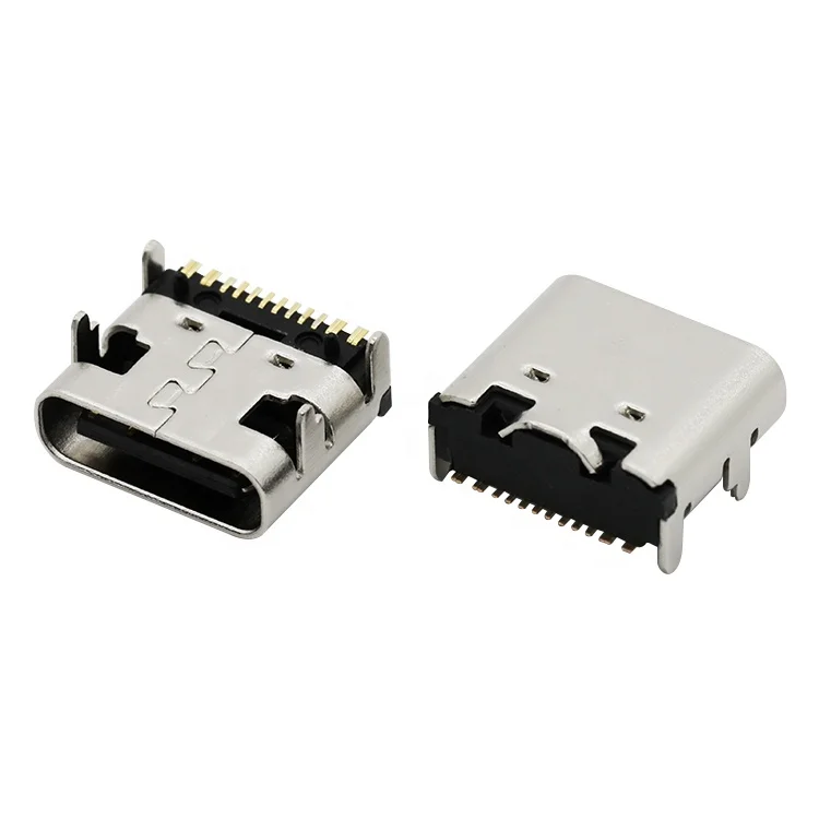  Устойчивое качество поверхностное крепление SMT 16P USB Тип C розетка Реверсивный разъем