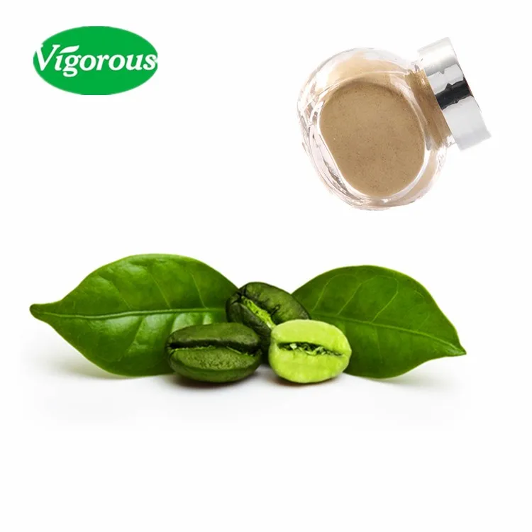 
supply free sample halal green coffee bean extract 50% chlorogenic acid powder 