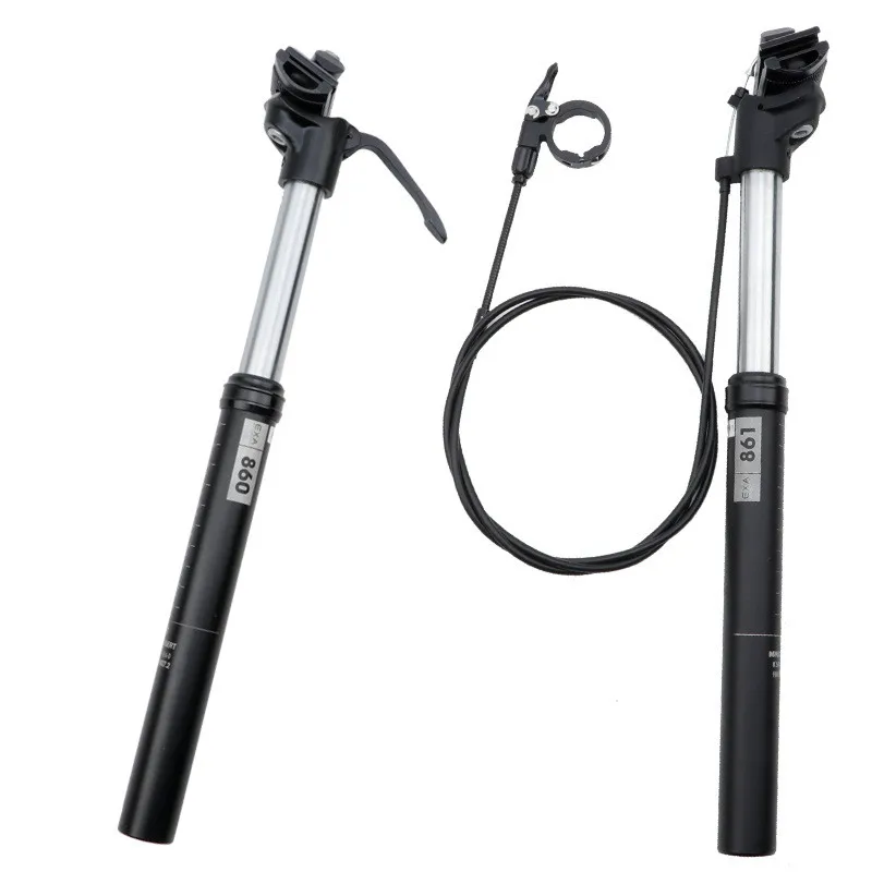 Подседельный штырь для горного велосипеда KS Kindshock, капельница для дорожного велосипеда, гидравлическая подъемная ручная подседельная труба с дистанционным управлением, 27,2, 30,8, 31,6 мм