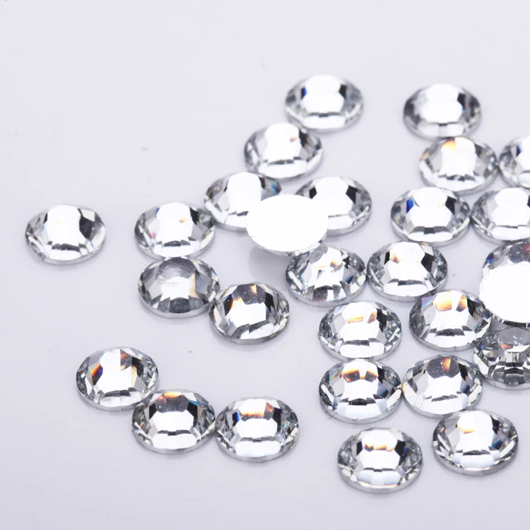 Wholesale 3MM Transparent White Nail Art DIY Decorative Accessories Flat Back Resin Rhinestones