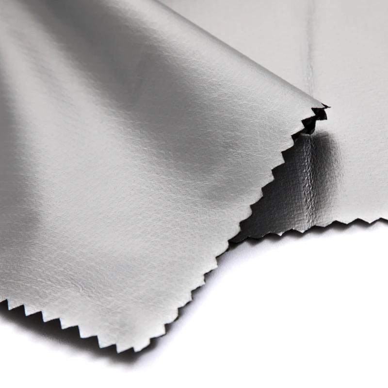 100 polyester eyelet fabric with silver film suitable for jacket and down coat