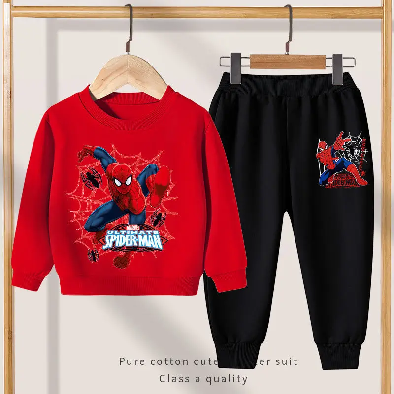 Fall Winter Boys Sweatsuit Cotton Kids Tracksuit Custom Design Cartoon Printing Premium Kids Jogging Suits