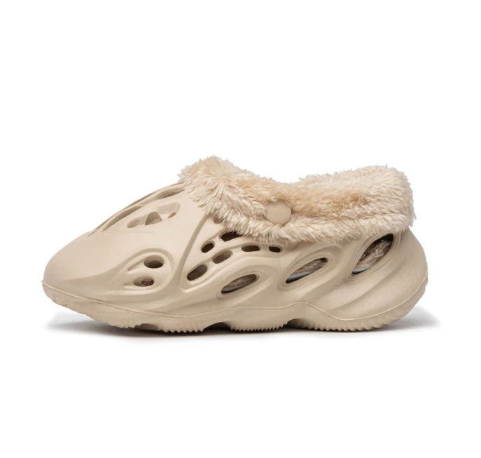 Hot Sale Winter Clogs men and women cotton shoes baby fluffy shoes Yezz fur Kids Slippers