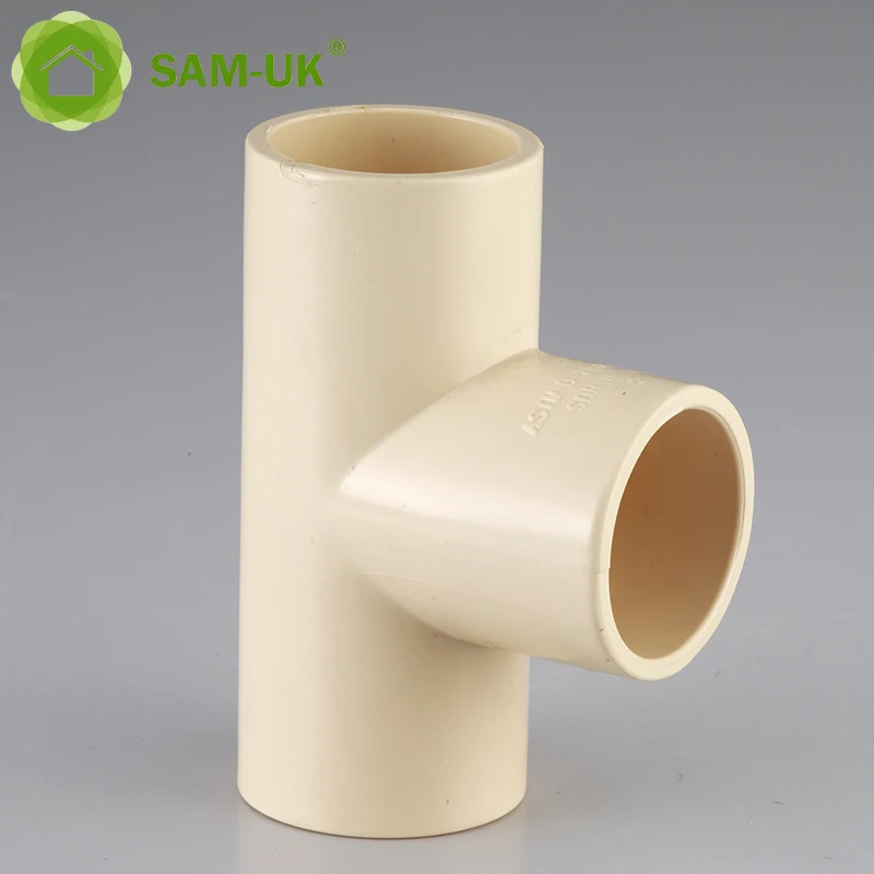 Sam-uk Factory made high quality and various sizes can be customized upvc pipe tee fitting plastic