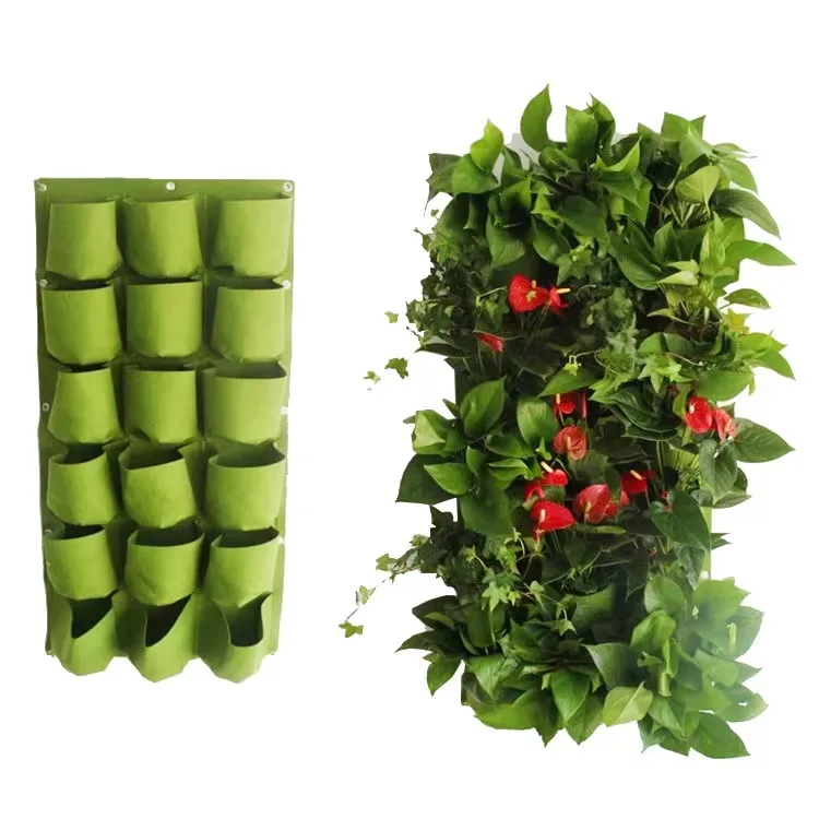 Sturdy Thickened Breathable Felt Cloth Grow Bag felt Plant Bag with handle Nonwoven Fabric Planter pot For Strawberry Vegetables