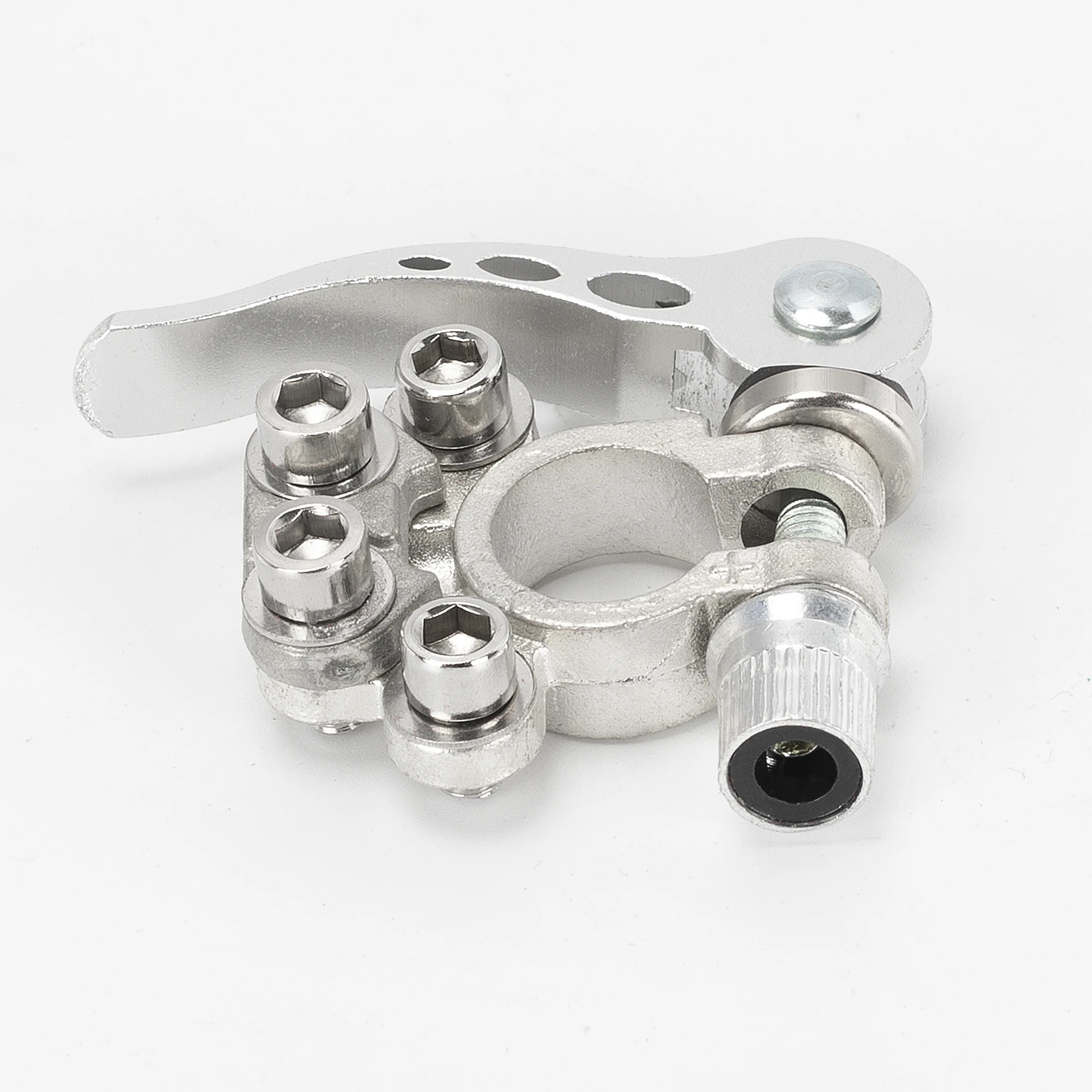 4 Way Battery Terminal Connecrtor Clamps Positive Negative Car Quiack Disconnect Brass Battery Terminal with Wrench for 12V Auto