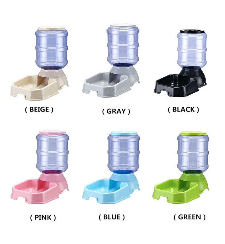 3.8L Dog Bowl Dog Water Dispenser Automatic Feeding Bowls Pet Waterer Feeder Bowl for Dog Cat Large Capacity Cat Water Fountain