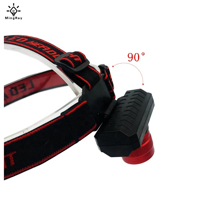 Налобный фонарь, водонепроницаемый светодиодный фонарь с регулируемым расстоянием луча, с зарядкой от USB, для кемпинга, путешествий, охоты