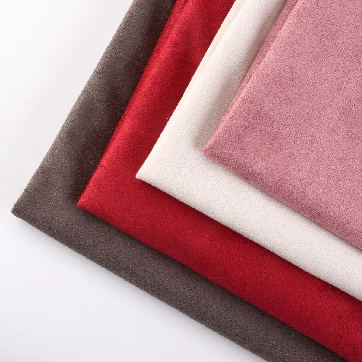 Popular Recommend double sided suede fabric suede flocked denim fabric