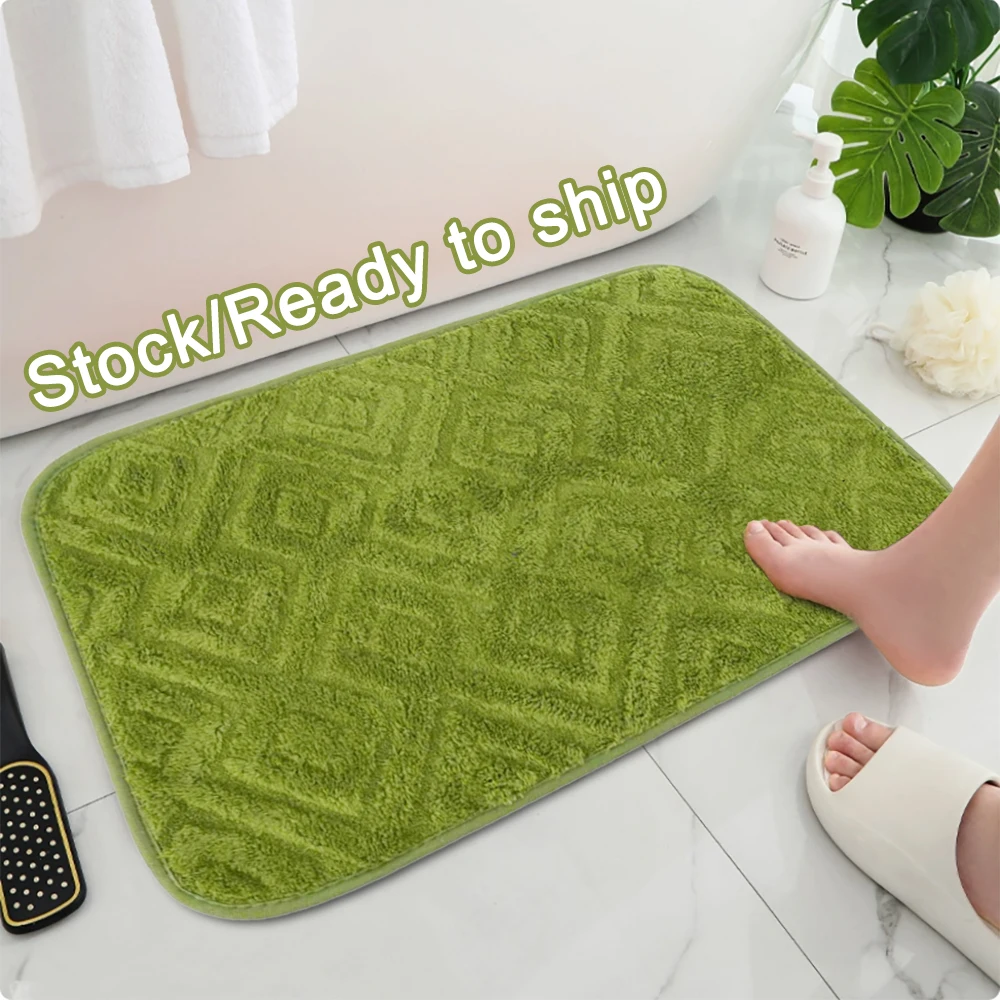 Anti-slip Entryway Carpets Thick Indoor Outdoor Floor mats coral fleece  doormats rugs antiskid easy clean water absorbent