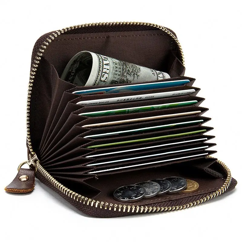 Unique Design New Trend Travel Business Multifunctional Man Wholesale Leather Wallet
