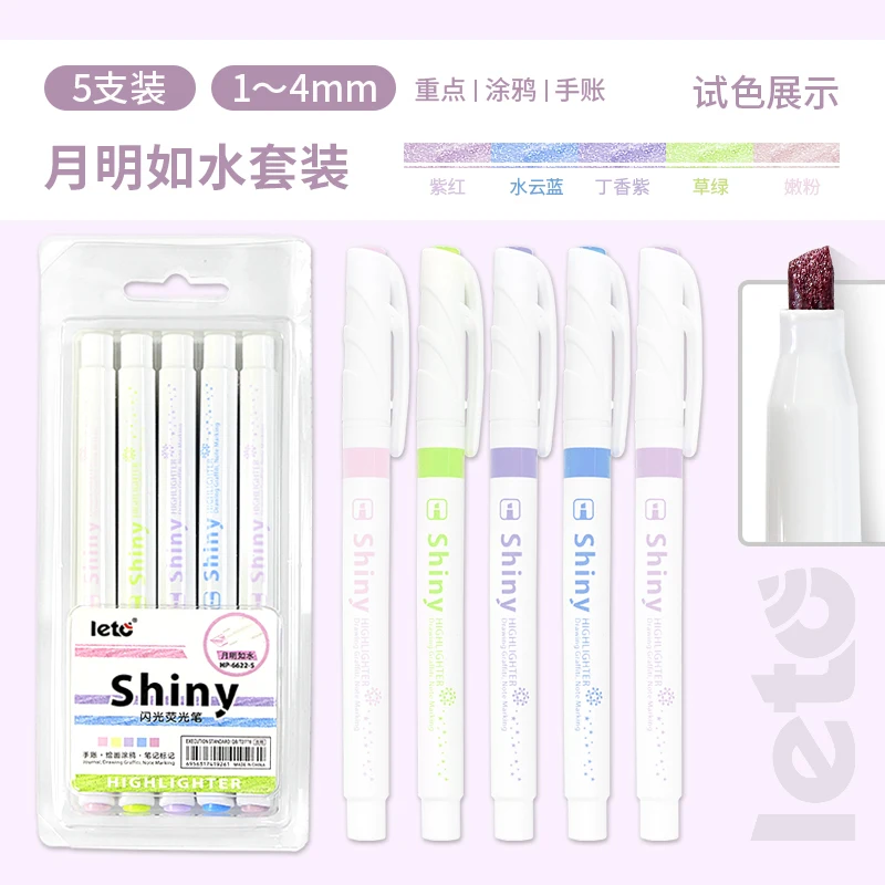 Shiny Highlighter HP-6622 Multi colors Marker Pen